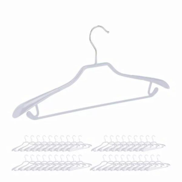 relaxdays 40 x Anzugbügel grau günstig online kaufen
