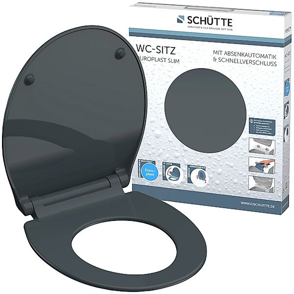 Schütte WC-Sitz SLIM, Duroplast, Absenkautomatik, Schnellverschluss, günstig online kaufen