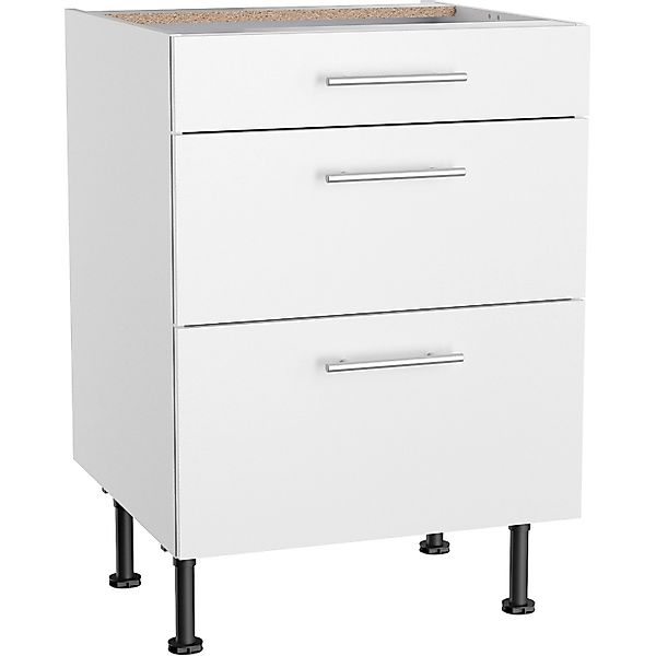 Optifit Küchen-Unterschrank mit 3 Auszügen Bengt932 60 cm x 87 cm x 58,4 cm günstig online kaufen