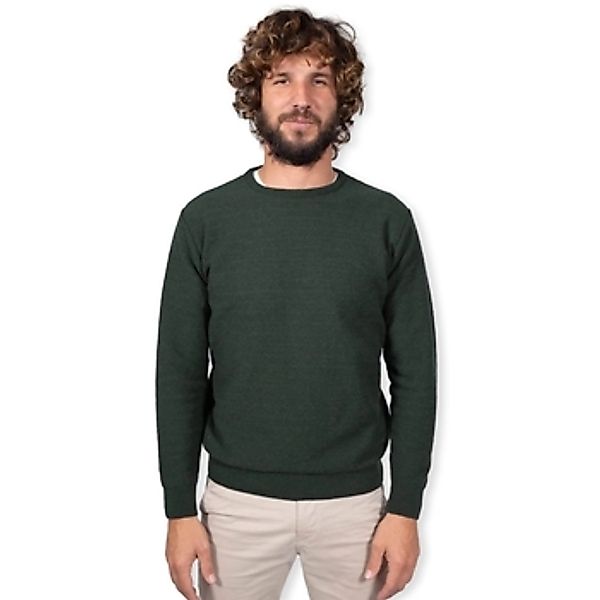 Armazém Das Malhas  Pullover ARMAZÉM DAS MALHAS Herringbone Sweater - Green günstig online kaufen