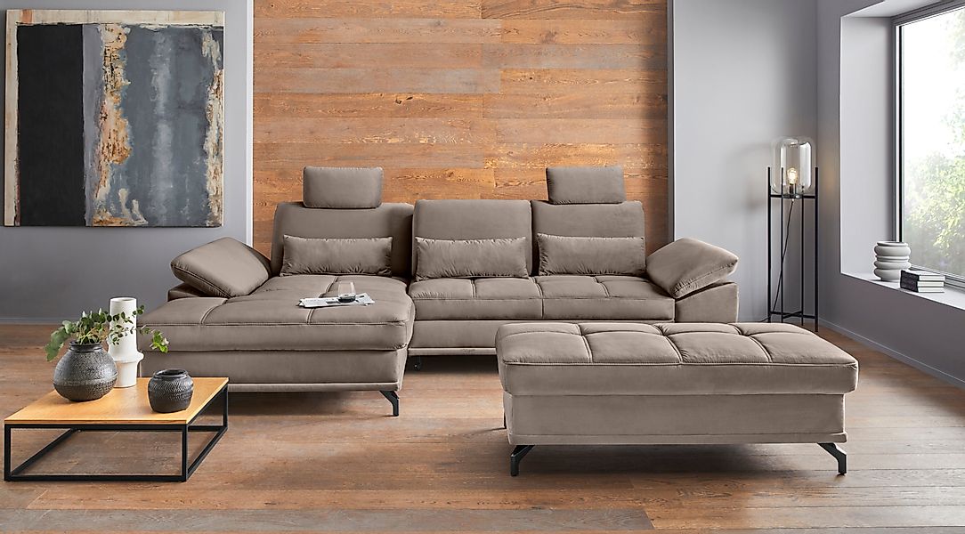 Places of Style Ecksofa Costello L-Form, günstig online kaufen