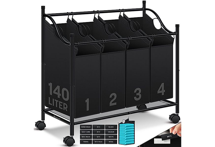 KESSER Wäschekorb, Wäschesammler Wäschesortierer mit abnehmbaren Stofftasch günstig online kaufen