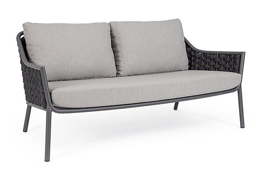 Bizzotto Gartensofa Everly aus Aluminium, Anthrazit günstig online kaufen
