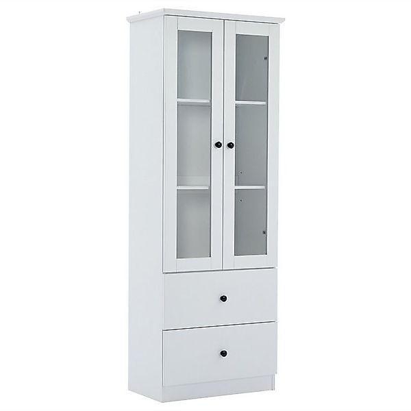 BlingBin Vitrine Moderne Standvitrine Vitrinenschrank, Hochschrank mit LED- günstig online kaufen