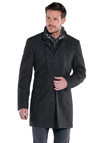 ENGBERS GERMANY Kurzmantel Herren Mantel aus Baumwoll-Hightech-Gewebe, Schw günstig online kaufen