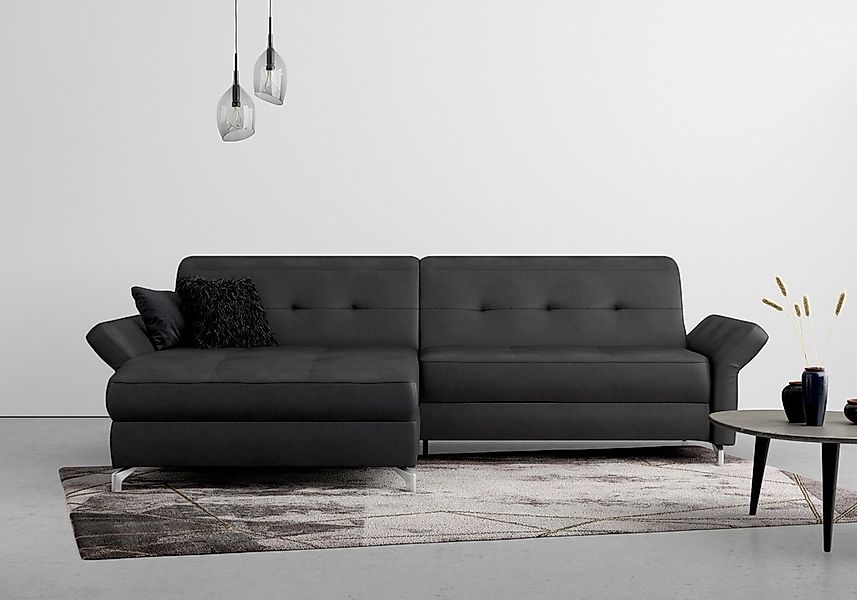 Home affaire Ecksofa "Maredo L-Form" Federkern, wahlweise auch mit Kopfteil günstig online kaufen