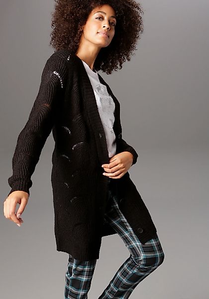 Aniston SELECTED mit Lochstrick-Muster günstig online kaufen