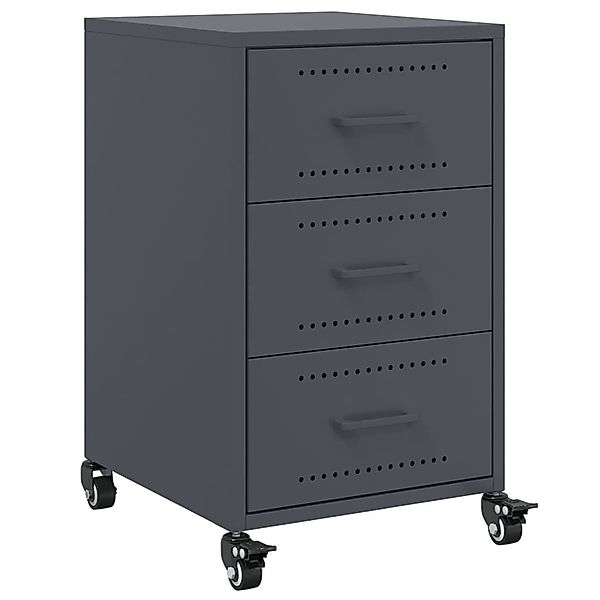 vidaXL Nachttisch Nachttisch Anthrazit 36x39x59 cm günstig online kaufen