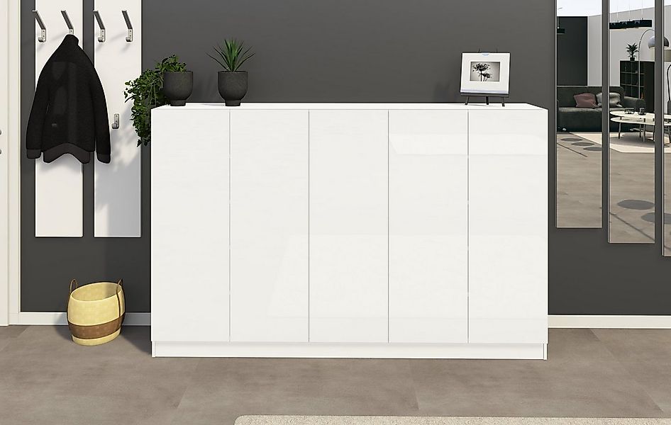 borchardt Möbel Schuhschrank "Vaasa, Schuhregal 5-türig mit 18 verstellbare günstig online kaufen