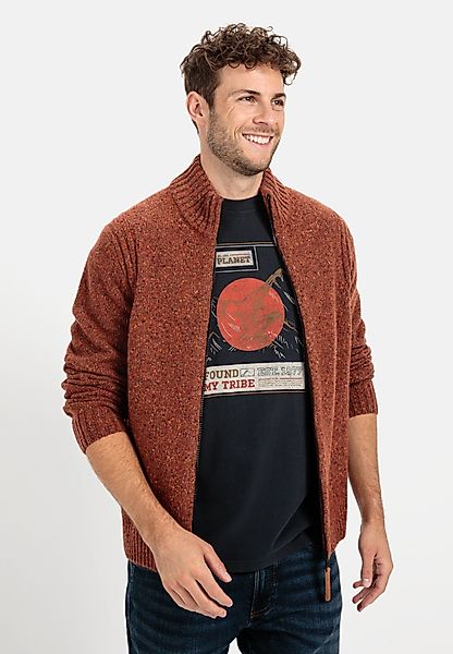 camel active Strickjacke aus nachhaltiger Merinowolle günstig online kaufen