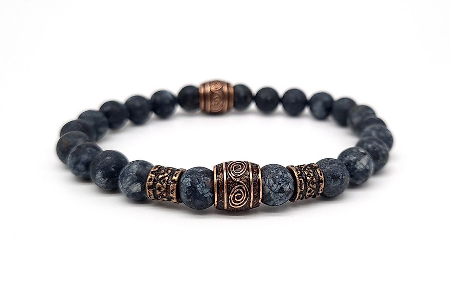 NAHLE Perlenarmband Naturstein Wikinger Armband Vintage günstig online kaufen