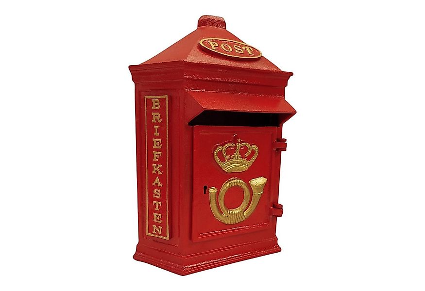 FTWdesign Briefkasten Retro Post Box Briefkasten aus Metall in rot günstig online kaufen