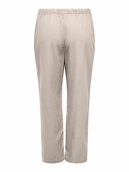 ONLY CARMAKOMA Leinenhose CARCARO MW LINEN BL PULL-UP PANT TLR Sommerhose günstig online kaufen