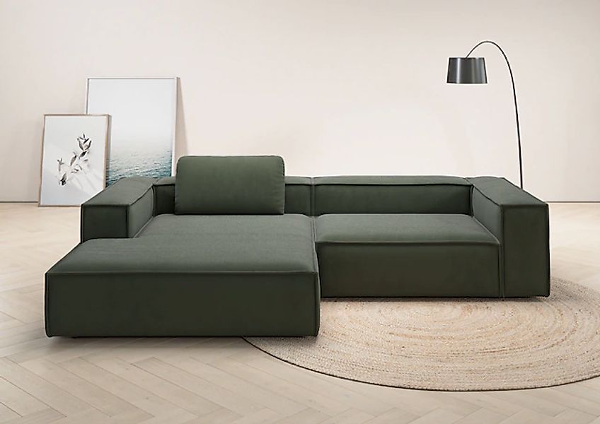 Places of Style Ecksofa »Watertown, modernes XXL L-Form, 306 cm breit«, Gro günstig online kaufen
