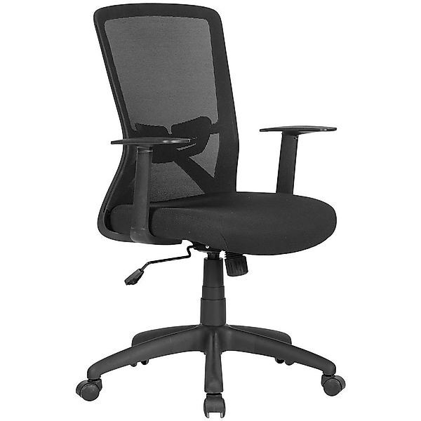Chefsessel LONG schwarz schwarz schwarz Mesh Webstoff Kunststoff günstig online kaufen
