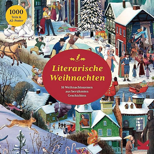 Laurence King Puzzle Literarische Weihnachten, 1000 Puzzleteile günstig online kaufen