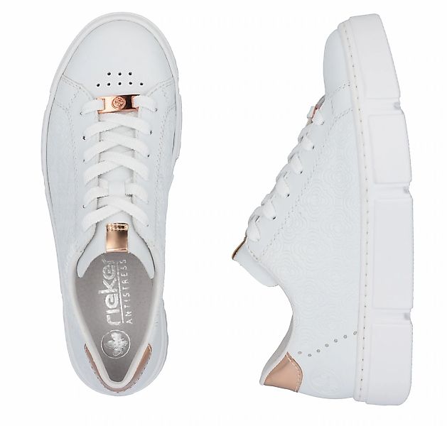 Rieker Plateausneaker mit metallicfarbenen Akzenten, Freizeitschuh, günstig online kaufen