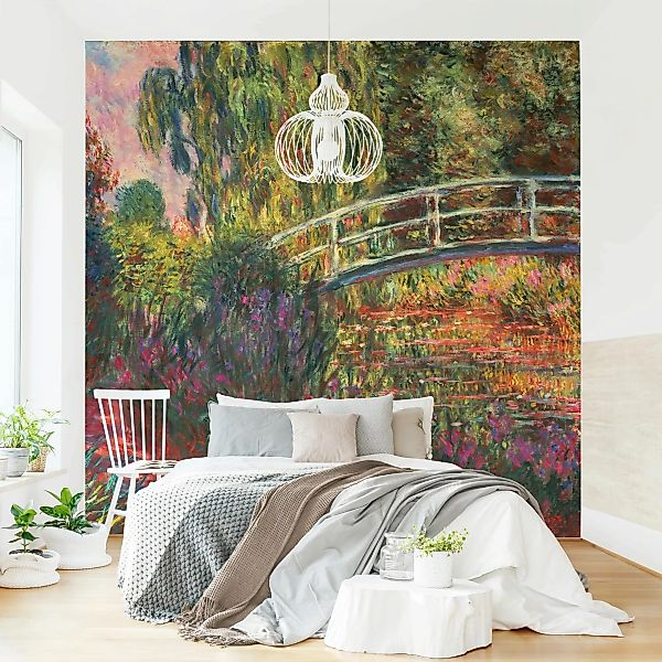 Fototapete Claude Monet - Japanische Brücke im Garten von Giverny günstig online kaufen