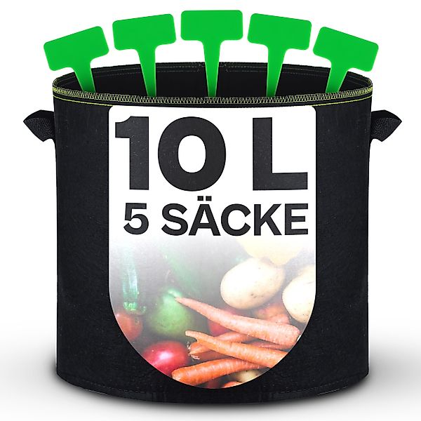 Praknu Pflanzkübel 5x Pflanzsack - 10 günstig online kaufen