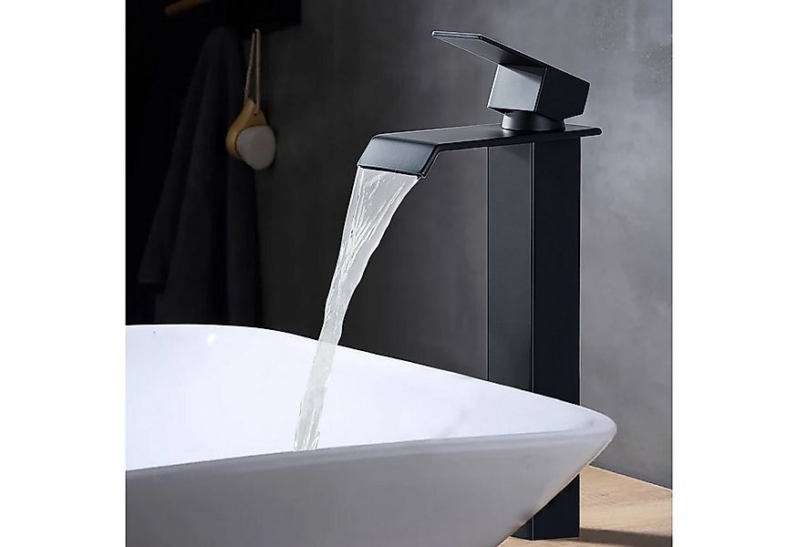HOMELODY Waschtischarmatur schwarz,waschtischarmatur bad,hoher auslauf,bada günstig online kaufen