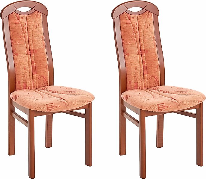 Home affaire 4-Fußstuhl "ALEX, Stuhl,Armlehnstuhl" () 2 Stk.Stuhl, Armlehns günstig online kaufen