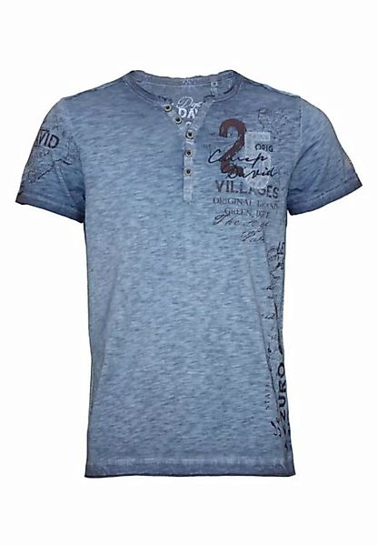 CAMP DAVID Henleyshirt T-Shirt Cinque Terre Henley-Kurzarmshirt (1-tlg) günstig online kaufen