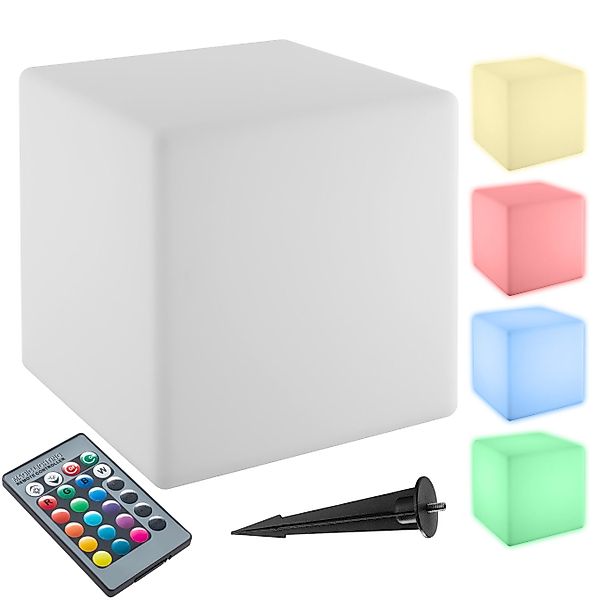 tectake LED Gartenleuchte Leuchtwürfel Luminous Cube, günstig online kaufen