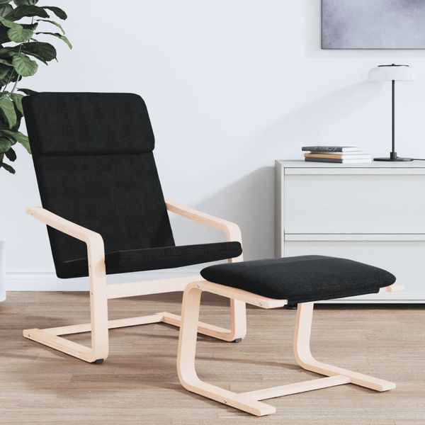 vidaXL Polsterhocker Fußhocker Schwarz 51x41x40 cm günstig online kaufen