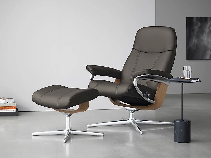 Stressless "Consul" mit Cross Base, Größe S, M & L, Holzakzent Eiche, in 2 günstig online kaufen