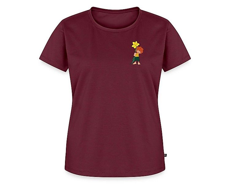 Spreadshirt T-Shirt Pumuckl Design Mit Gelber Blume Frauen Premium T-Shirt günstig online kaufen