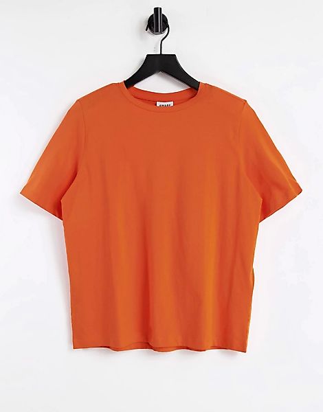 Vero Moda – Aware ‑ T-Shirt aus Bio-Baumwolle in Orange günstig online kaufen