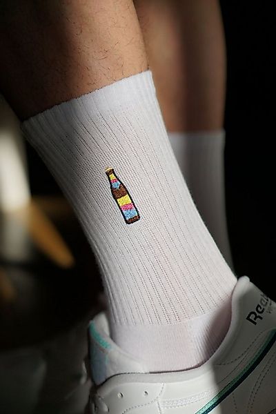 Fashion Drinks Tennissocken Cola Mix, Bestickte Bio Baumwoll Socken (1 Paar günstig online kaufen