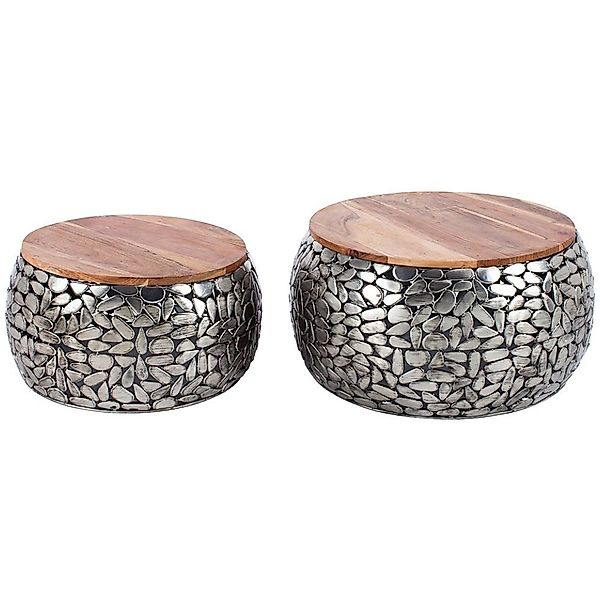 LebensWohnArt Couchtisch Extravagantes 2er-Set Couchtisch PIEDRA günstig online kaufen