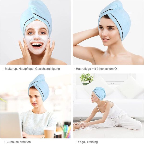 MODFU Turban-Handtuch 3er Haartuch Turban Haarhandtuch günstig online kaufen
