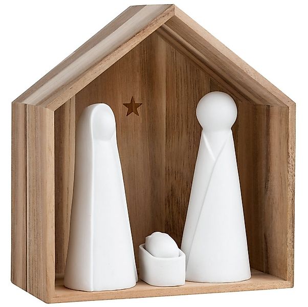 Räder Krippe räder Große Krippe Dekofigur Akazie Porzellan weiß günstig online kaufen