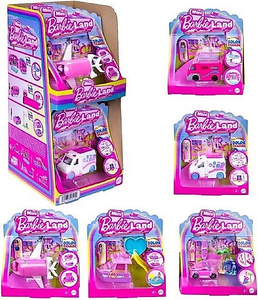 Mattel® Spielfigur Mini BarbieLand Spielset mit Fahrzeug & Puppe – Farbwech günstig online kaufen