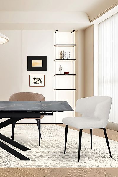 Stuhl 2er-Set  ¦ weiß ¦ Maße (cm): B: 63 H: 81 Stühle > Polsterstühle - Höf günstig online kaufen