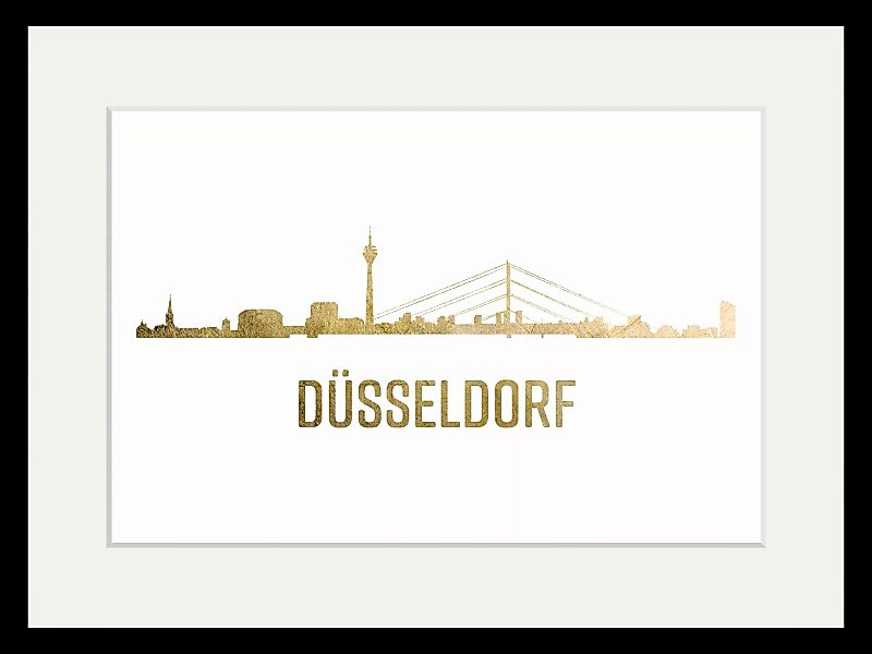 queence Bild "Düsseldorf Skyline GOLD", Städte, (1 St.) günstig online kaufen