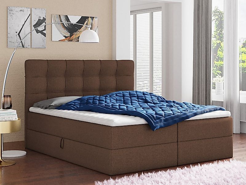 Sofnet Boxbett Best (mit zwei Bettkästen, Bonell-Matratze und Topper), Dopp günstig online kaufen