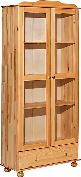 Möbilia Vitrine mit gedrechselten Füßen günstig online kaufen