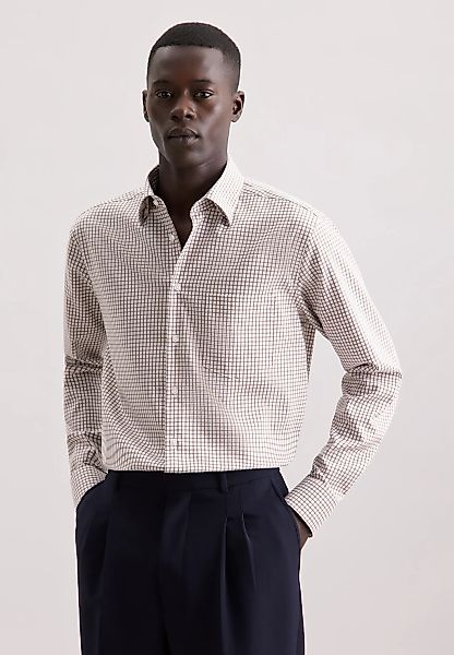 seidensticker Businesshemd "Schwarze Rose" Regular 1/1 Covered-Button-Down- günstig online kaufen