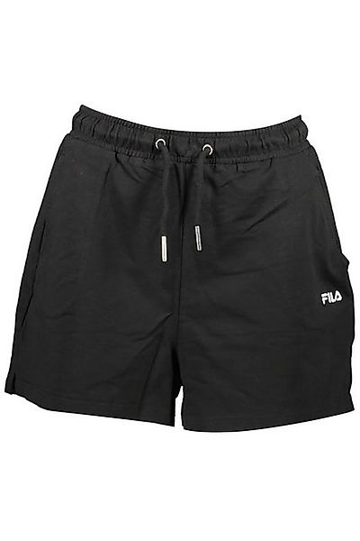 Fila 5-Pocket-Hose Kurze Damenhose Schwarz mit Elastikbund & Stickerei – 2 günstig online kaufen