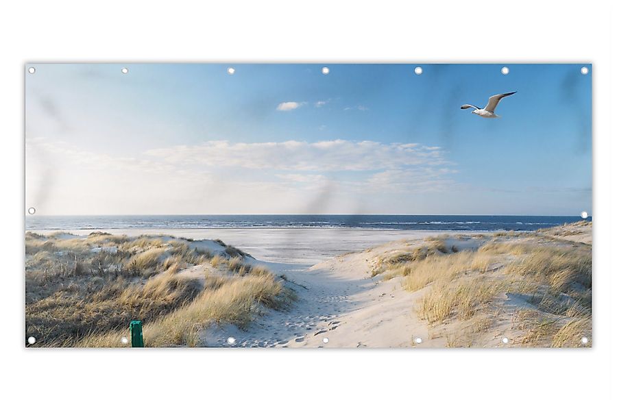MuchoWow Balkonsichtschutz Düne - Möwe - günstig online kaufen