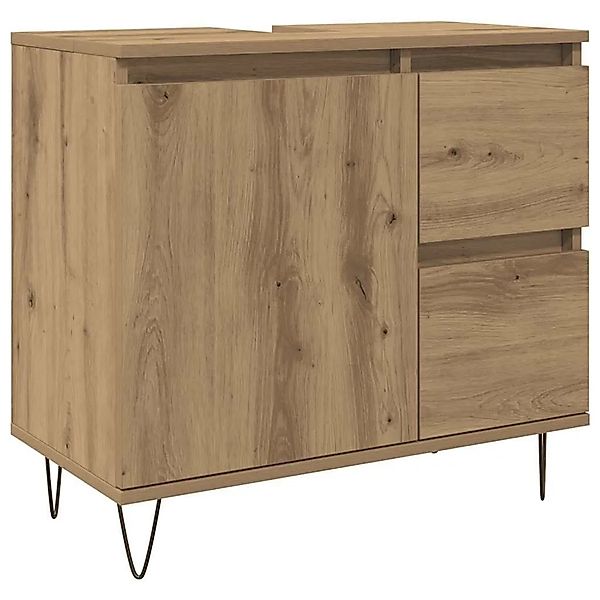 vidaXL Waschbeckenunterschrank Artisan-Eiche 65x33x60 cm Holzwerkstoff 8572 günstig online kaufen