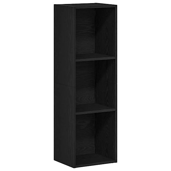 vidaXL Bücherregal Schwarz Eichen-Optik 36x30x114 cm Holzwerkstoff 862395 günstig online kaufen