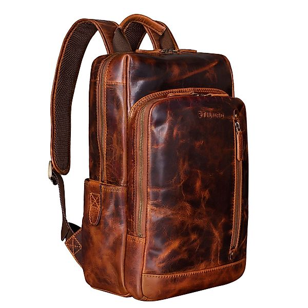 STILORD Notebook-Rucksack "Johnson" Lederrucksack Herren Business günstig online kaufen