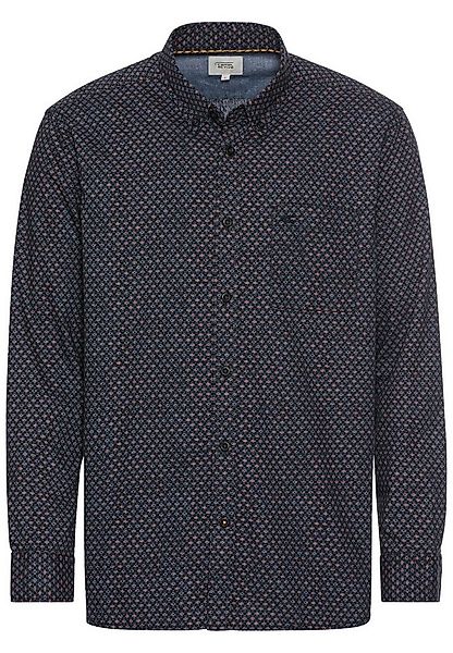 camel active Langarmhemd Langarmhemd mit Minimal-Print günstig online kaufen