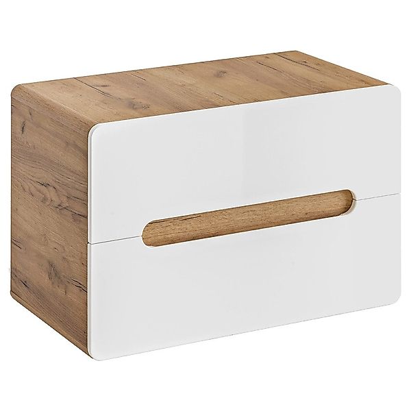 Lomadox Waschbeckenschrank LUTON-56 weiß mit Wotan günstig online kaufen
