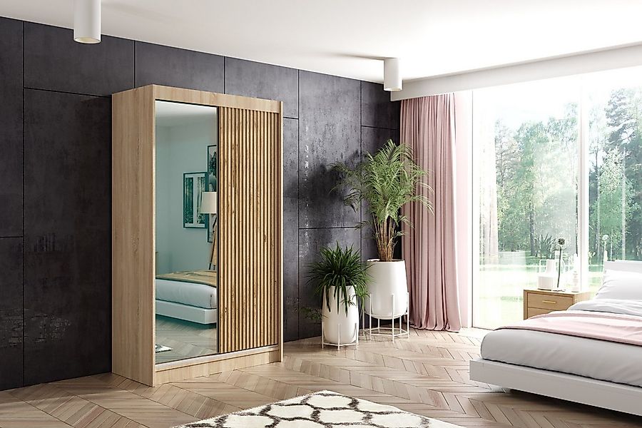 ALTDECOR Schiebetürenschrank VILAN (Kleiderschrank Garderobenschrank mit vi günstig online kaufen