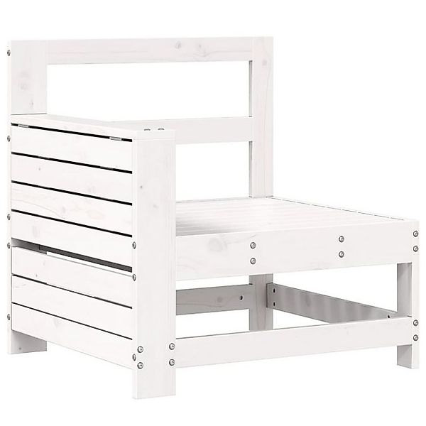 vidaXL Sofaelement Gartensofa mit Armlehne und Beistelltisch Massivholz Kie günstig online kaufen